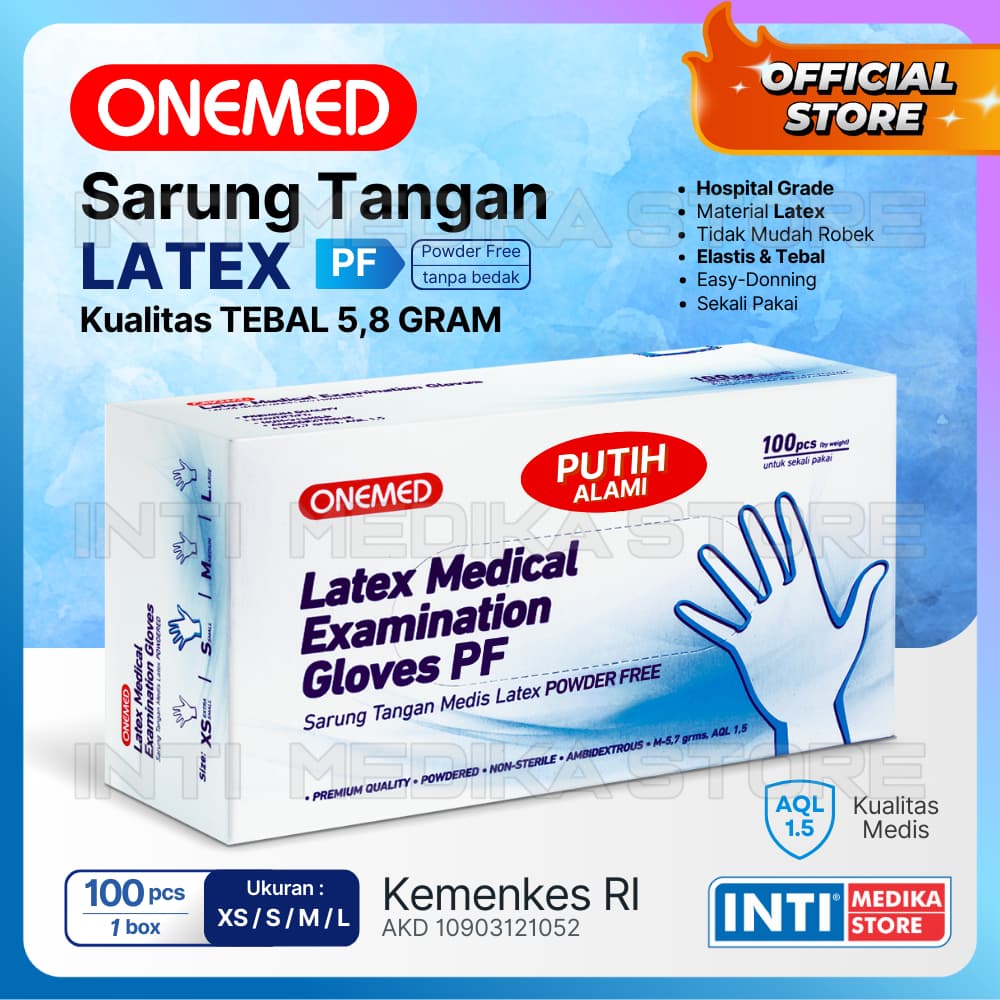 Sarung Tangan Latex One Med Uk. L Powder