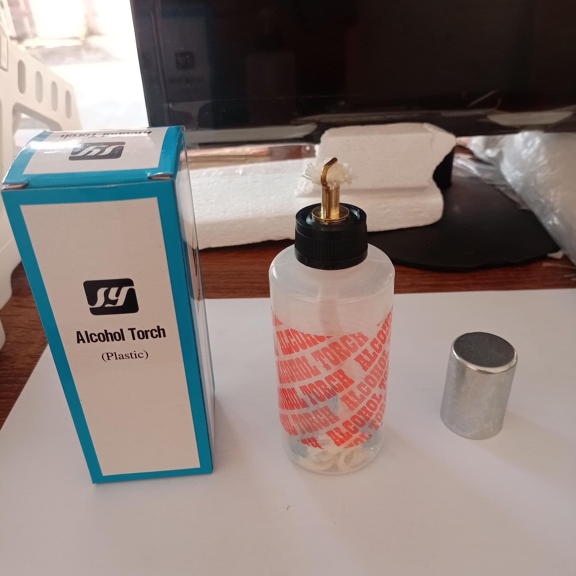 Bunsen Lampu Spritus Plastik / Alkohol Torch Push