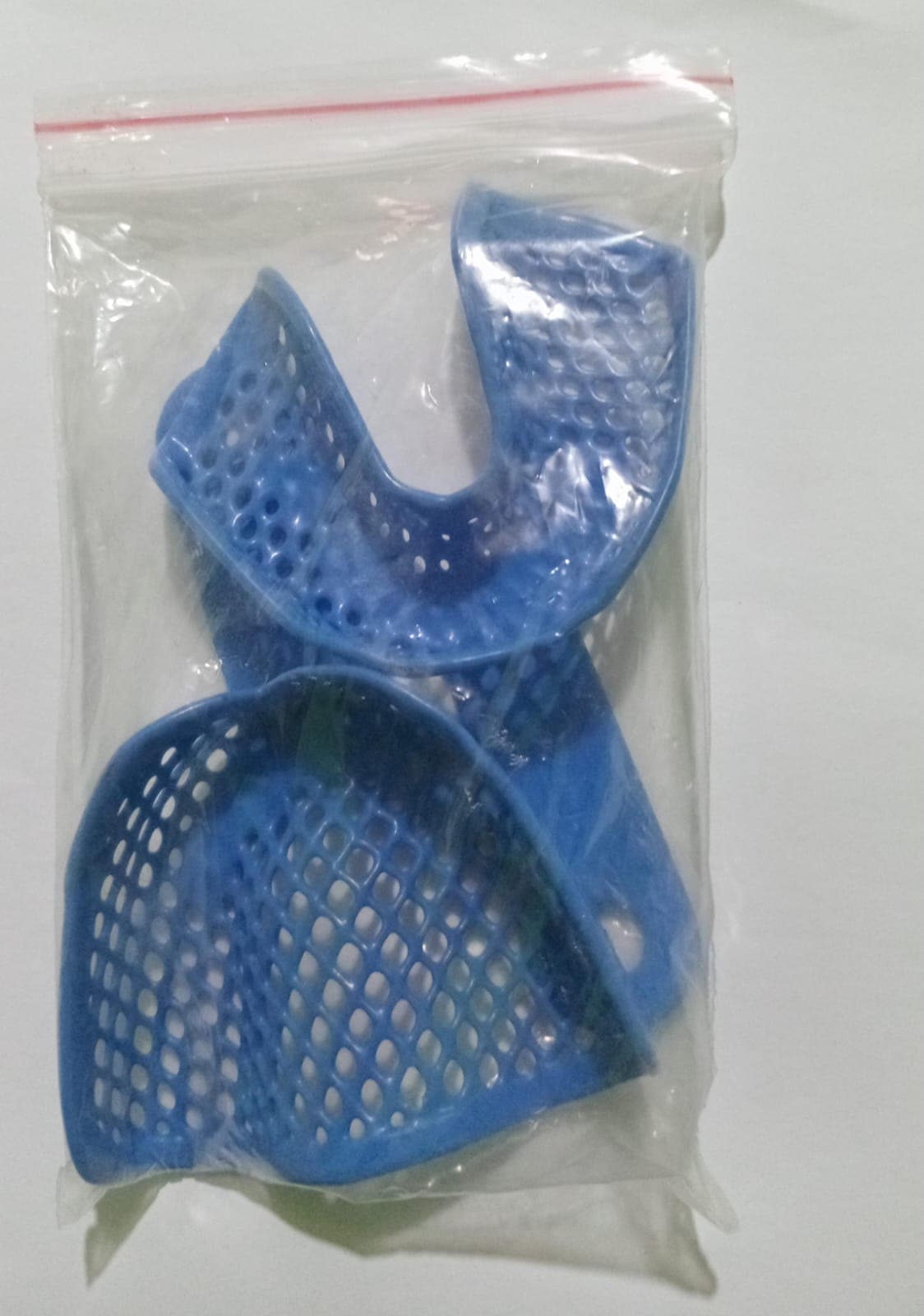 Sendok Cetak Metal Coating Rubber Blue  L