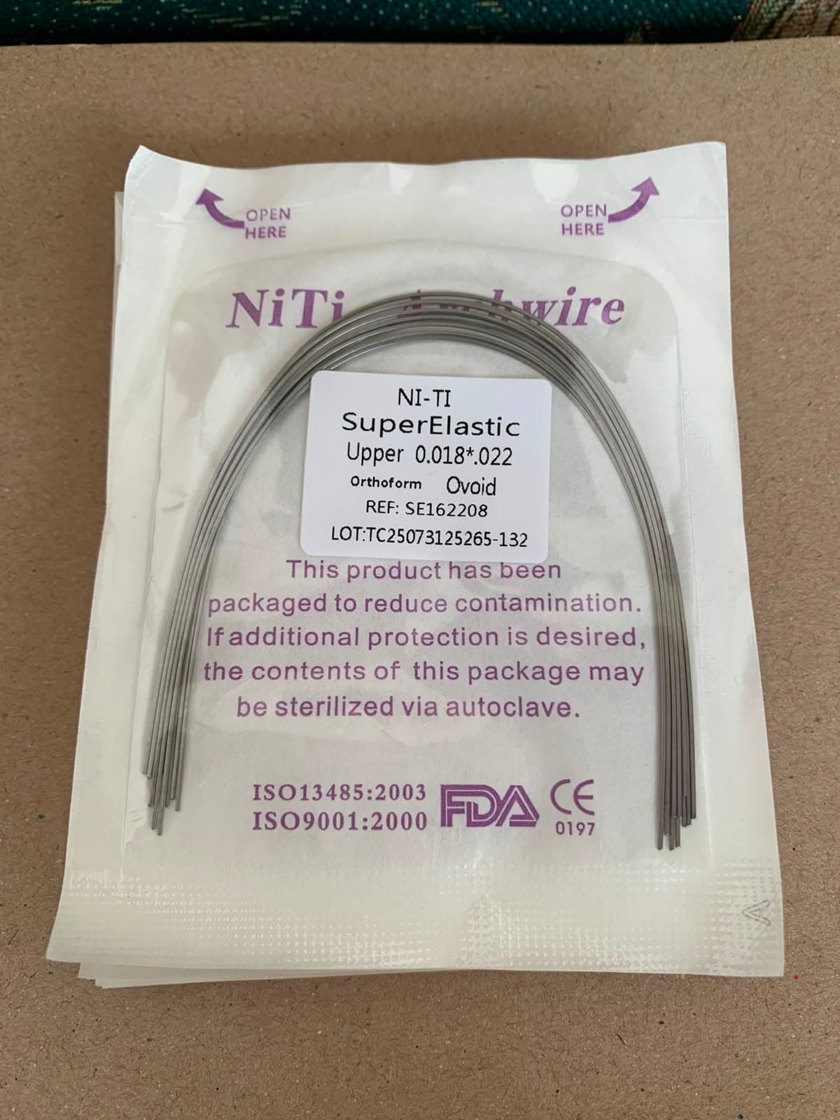 ArchWire Niti Rectangular Upper 018x022